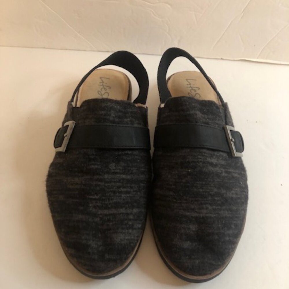 Life Stride Velocity Slingback Comfort Shoes 2.0  7 !/2 Wide Grey